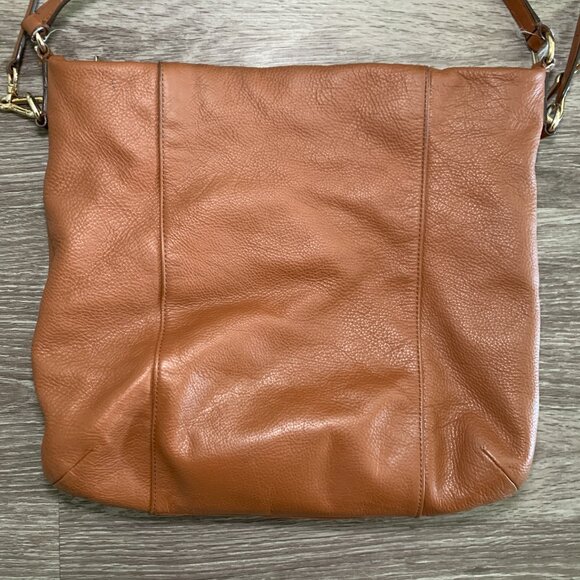 Womens Coach Isabelle Brown Pebbled Leather Shoulder Zip Bag Purse F34511 - Picture 3 of 12